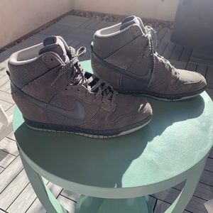 Nike wedge heel sneakers size 10